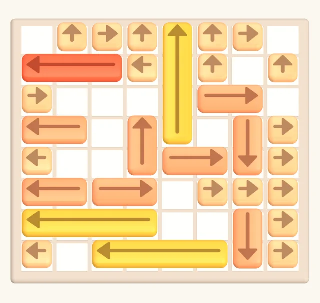 Prototype: arrow tiles on a board